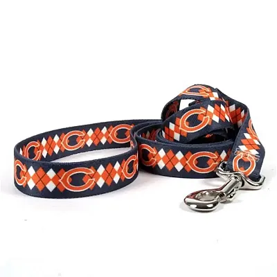 Little Earth Productions Chicago Bears Argyle Nylon Leash - X-Small
