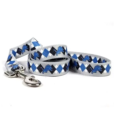 Little Earth Productions Detroit Lions Argyle Nylon Leash - S/M