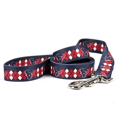 Little Earth Productions Houston Texans Argyle Nylon Leash - S/M