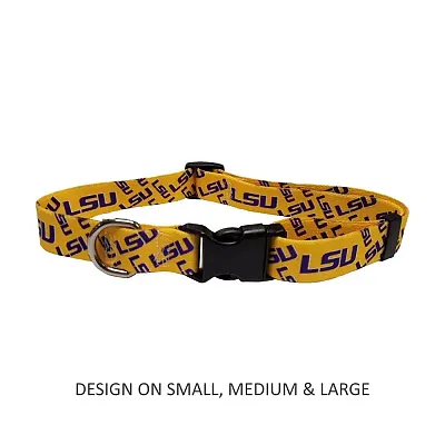 Little Earth Productions LSU Tigers Nylon Collar - Medium