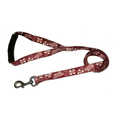 Little Earth Productions Mississippi State Bulldogs EZ Grip Nylon Leash - S/M