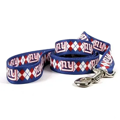 Little Earth Productions New York Giants Argyle Nylon Leash - X-Small