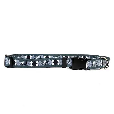 Little Earth Productions Philadelphia Eagles Argyle Nylon Collar - X-Small